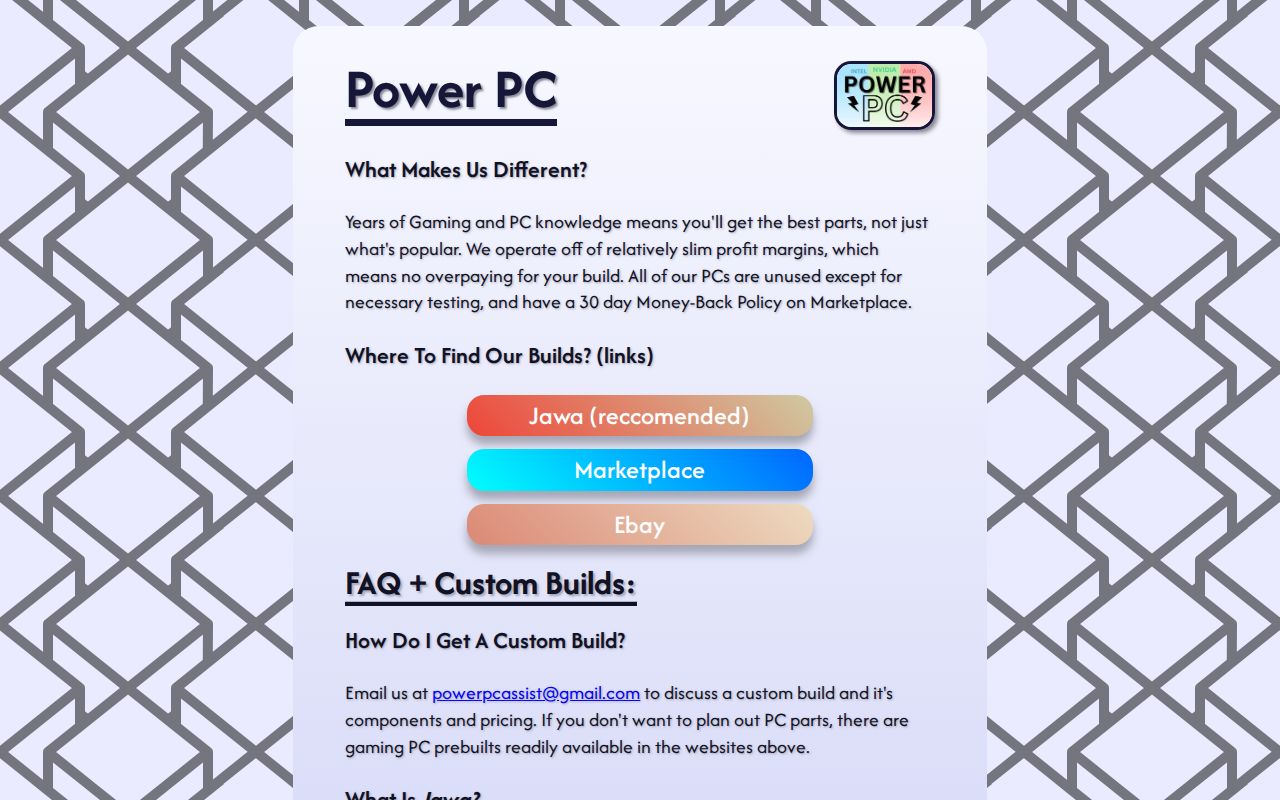 Carrd profile picture for @powerpc